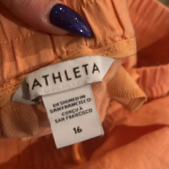Athleta Melon Cabo Linen Jogger Pant, 16! - Picture 8 of 10